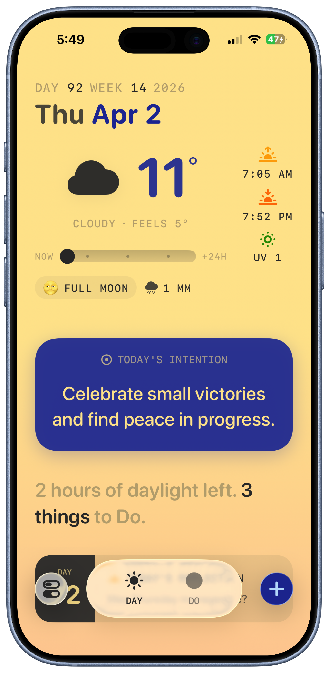 Solarday in the Sunrise-Sunset theme
